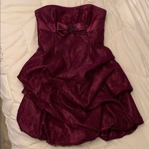 Strapless cocktail dress